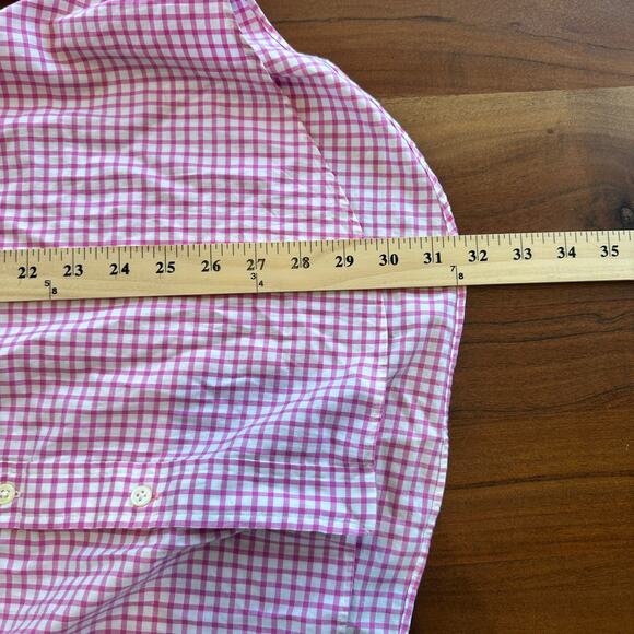 Polo Ralph Lauren Pink and White‎ Checked Long Sleeve Button Up Shirt Size XL - Picture 5 of 8